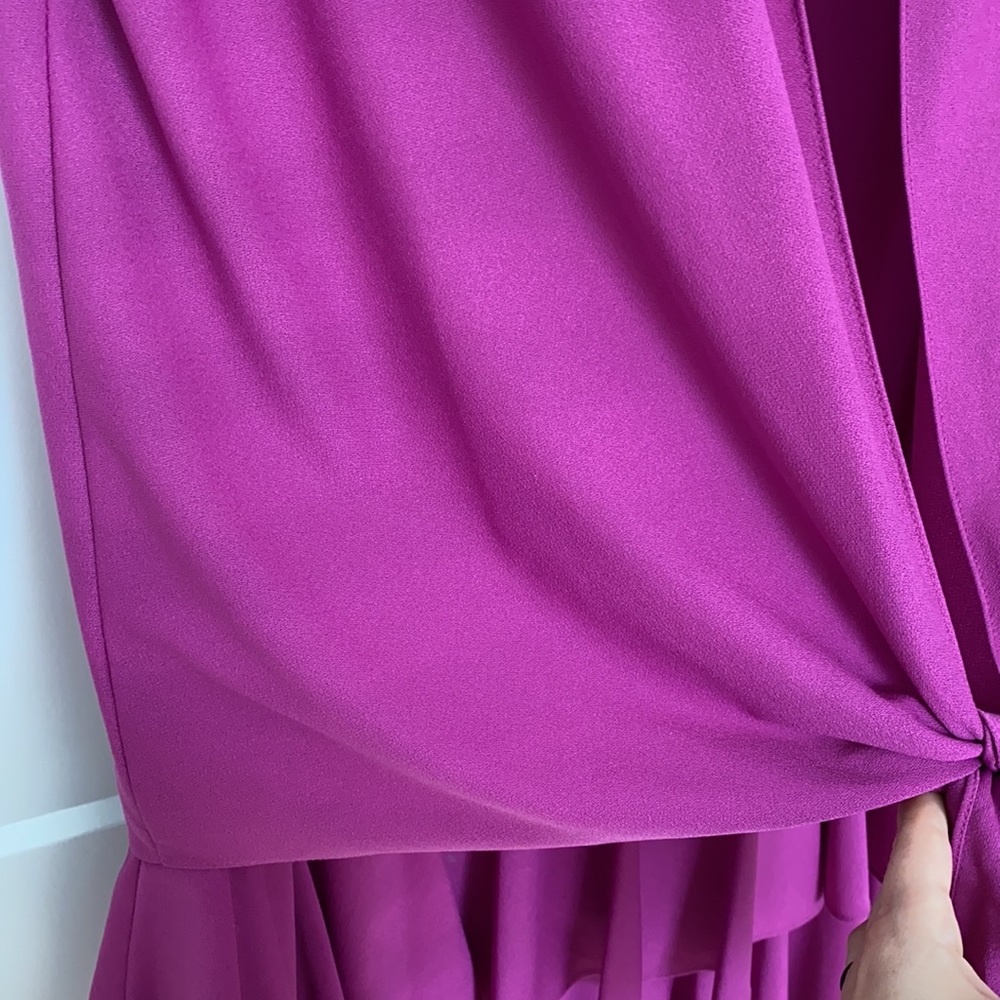 Vintage T Fe Magenta Drop Waist Dress - Picture 6 of 14